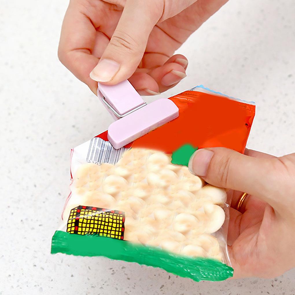 [choosewho1] Set 12 Kẹp Niêm Phong Túi Nhựa Đựng Thực Phẩm Tươi Trẻ Nhiều Màu Sắc