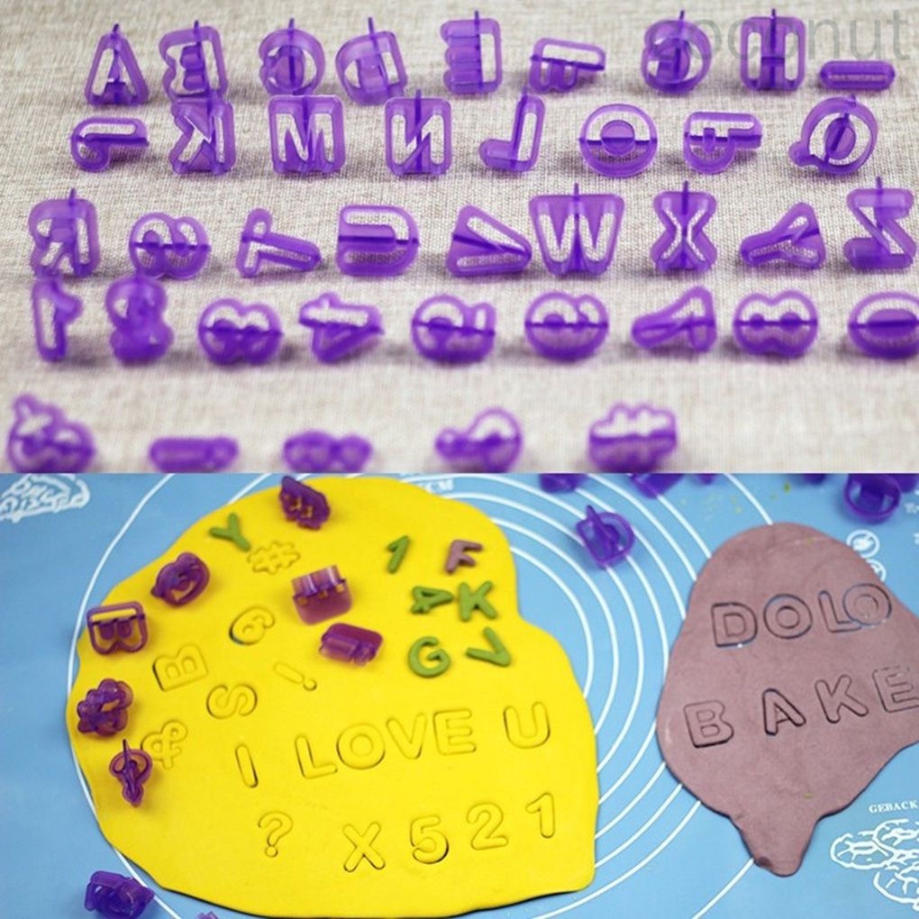 Set 40 Khuôn Nhựa Làm Bánh 26 Chữ Cái Tiếng Anh Tiện Dụng