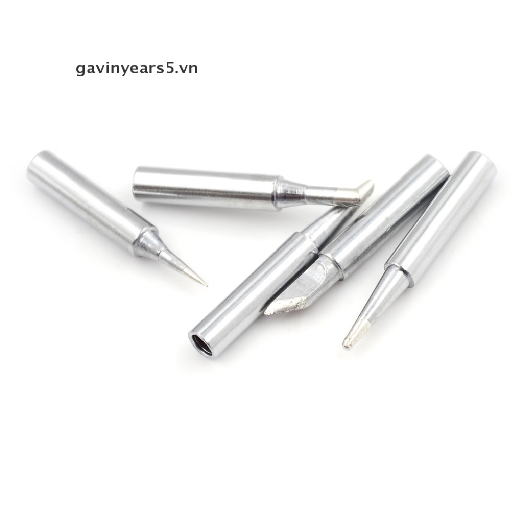 Bộ 5 đầu mũi hàn điện bằng đồng thau 936 chất lượng cao