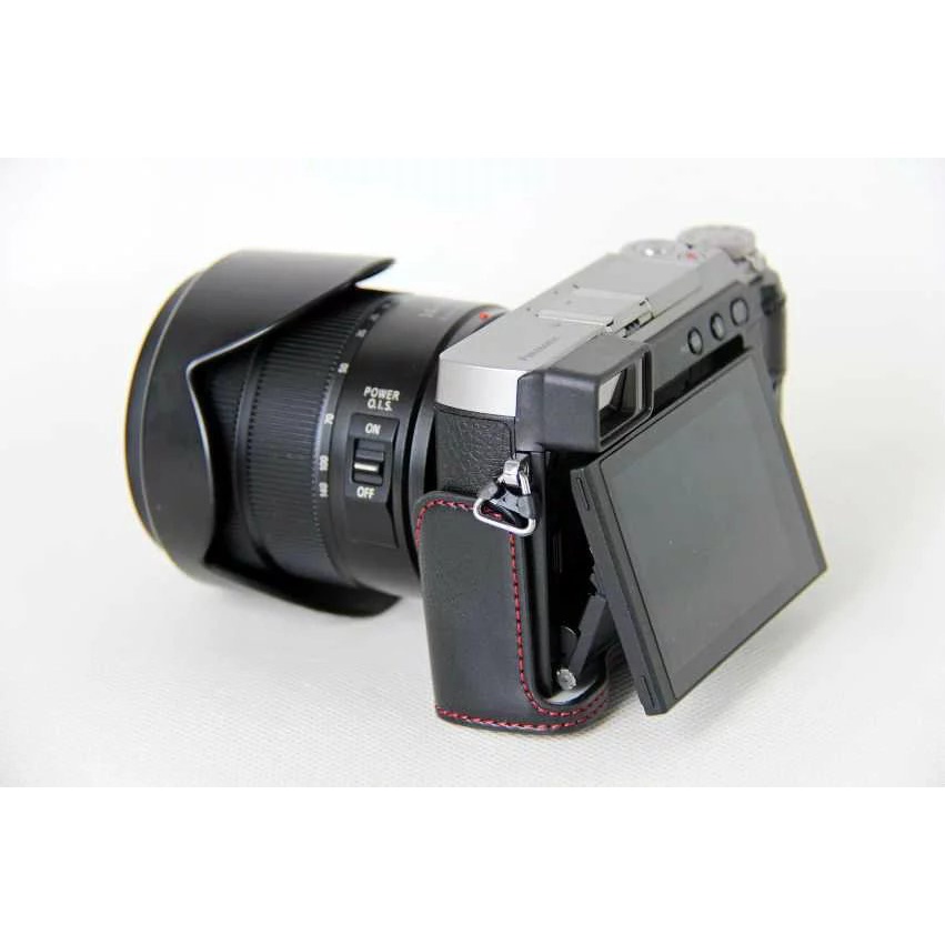 Túi Da PU Đựng Máy Ảnh Panasonic Lumix DMC GX80 DMC GX85 GX80 GX85 Chất Lượng Cao
