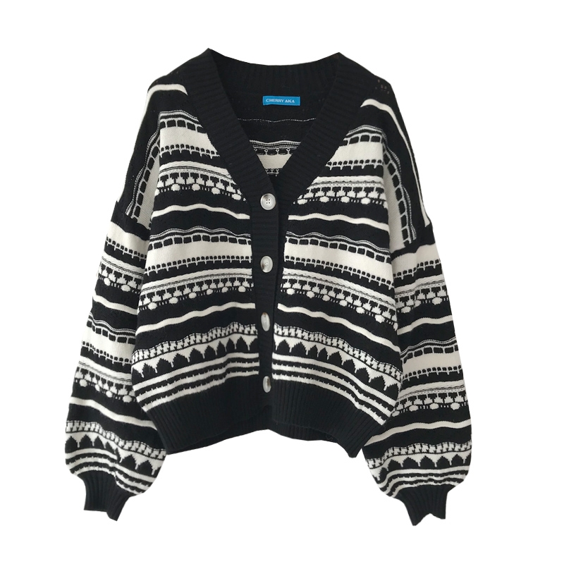 Áo Sweater Dày Dáng Rộng Thời Trang Thu Đông Ấm Áp