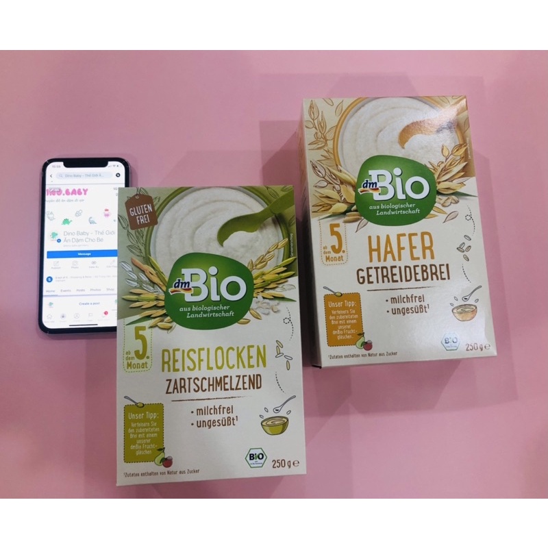 Bột ăn dặm Hữu Cơ BIO DM