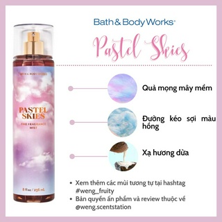 Xịt thơm toàn thân Bath & Body Work mùi Pastel Skies