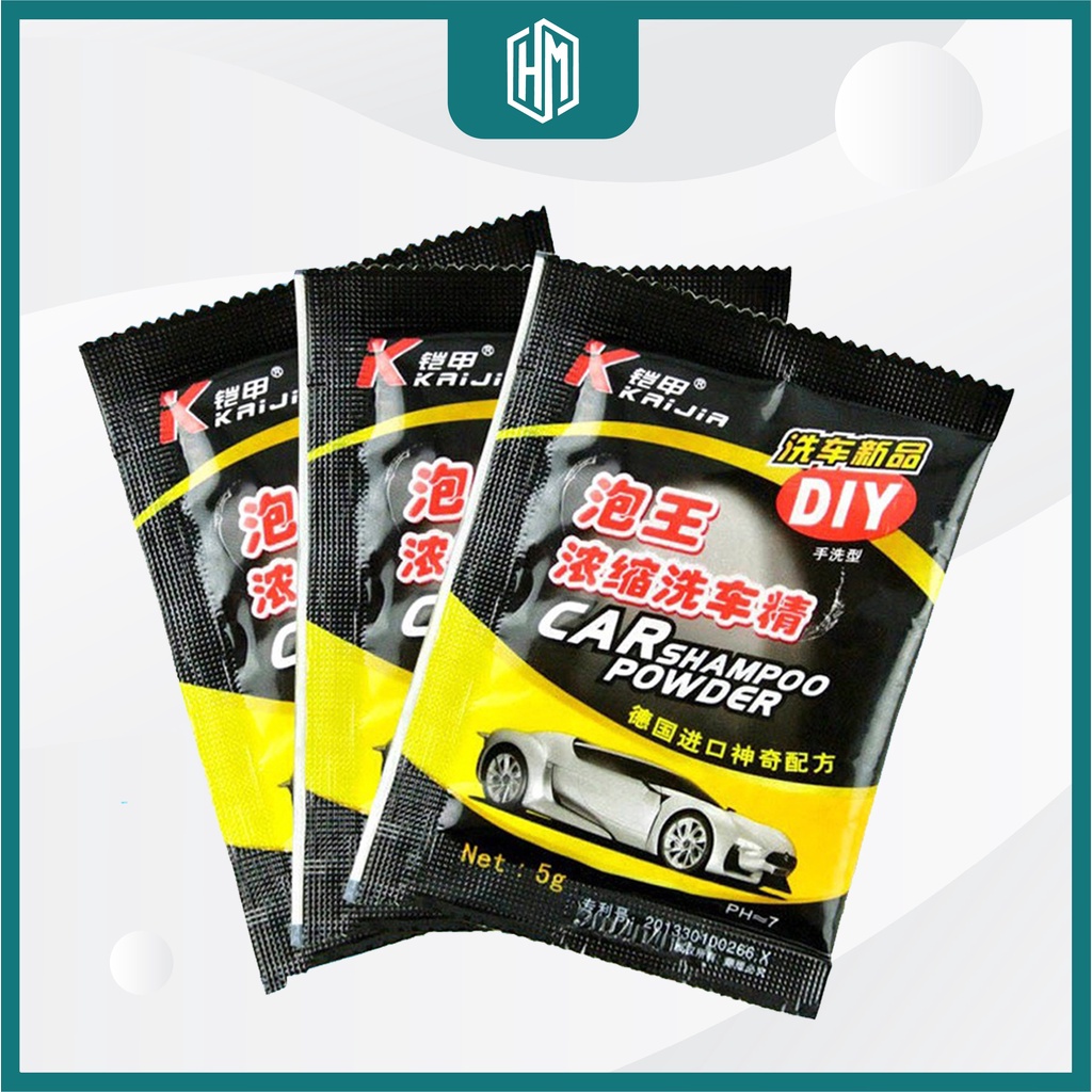 Bột Tẩy Rửa Đa Năng Cho Xe Hơi ( 1 Gói ) Bột Rửa Xe Ô Tô Car Shampoo Powder