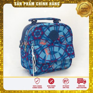 KIPLING Balo 3 trong 1 họa tiết vải dù siêu nhẹ, chống thấm nước, dễ dàng vệ sinh vết bẩn