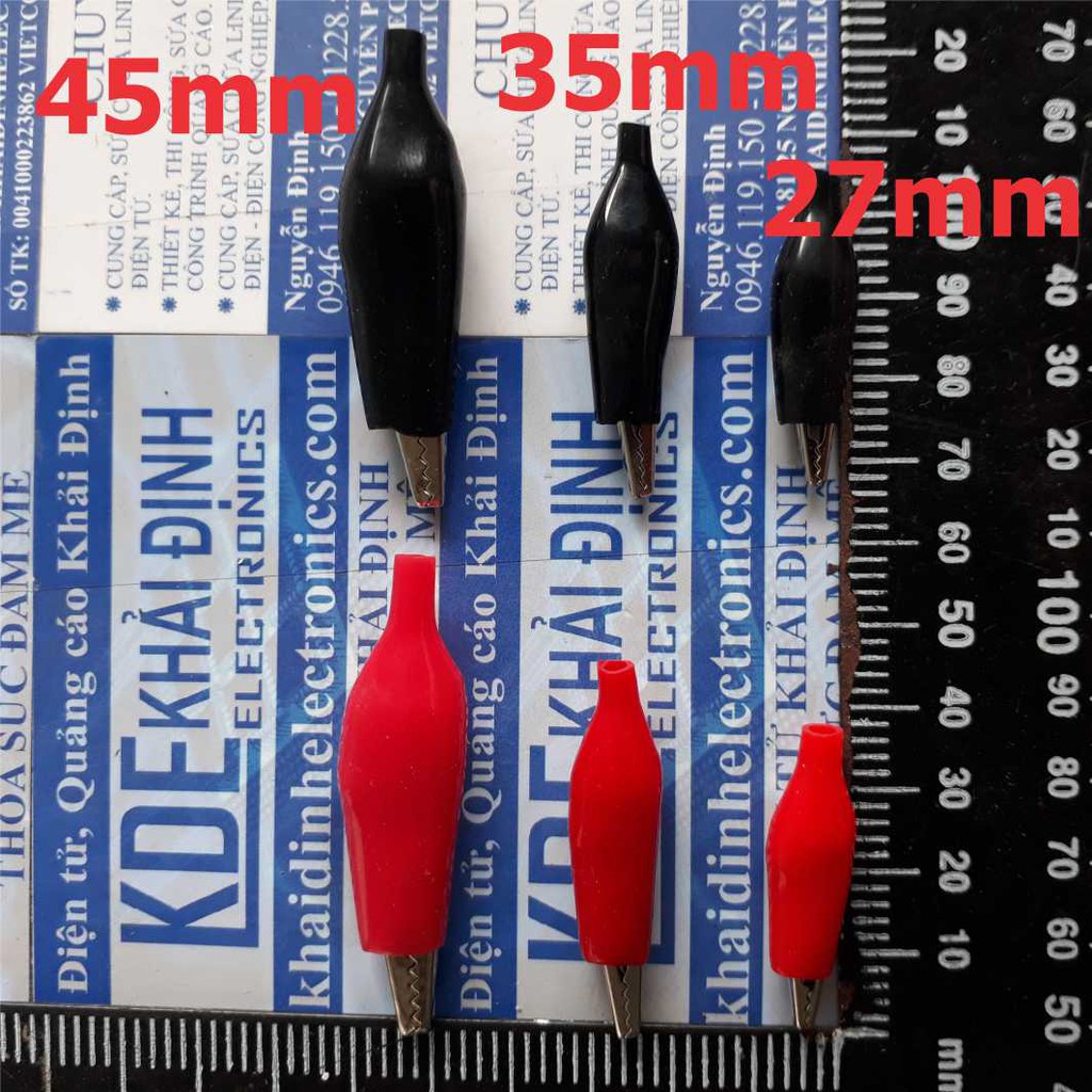 Combo đầu kẹp cá sấu loại nhỏ, kích thước 27mm 35mm 45mm kde1971