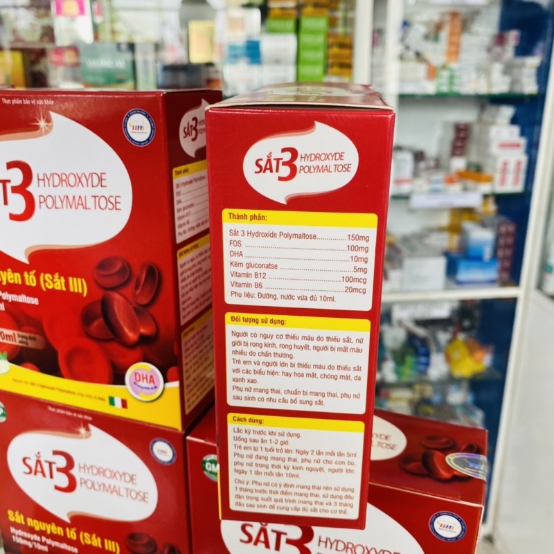 ✅ [Chính Hãng] Sắt 3 Hydroxyde polymal tose , SẮT 3(sắt nguyên tố ) HYDROXYDE POLYMAL 150mg/10ml