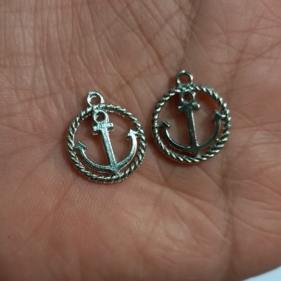 2/5/10 mặt giả cổ hình tròn mỏ neo size 15mm