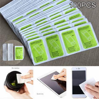 Image of 100pcs New Screen Cleaning Wet Wipes Antibacterial for Glasses Lens Phone