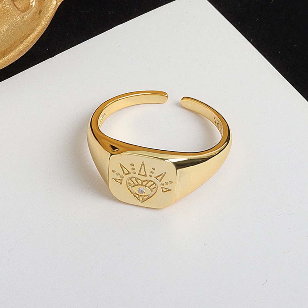 Nhẫn đeo tay kim loại đính đá phong cách âu mỹ cho nữ