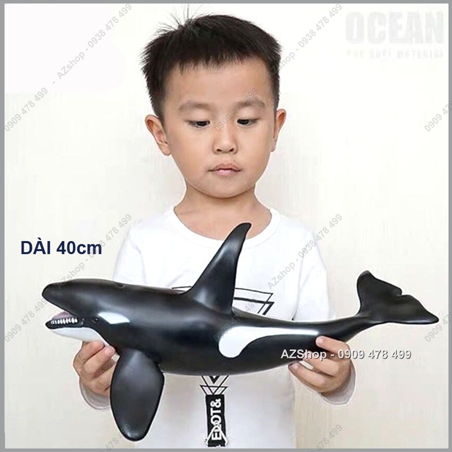 Mô Hình Cá Voi Cá Mập Nhựa Mềm Size Lớn Từ 40cm