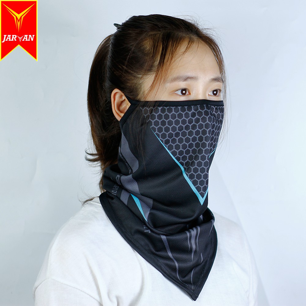 Khăn đa năng tam giác JARVAN2 chống nắng,chống bụi, khẩu trang thời trang nam nữ - Màu Tổ ong