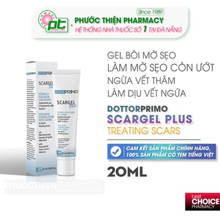 Gel Làm Mờ Sẹo Còn Ướt Dottorprimo Scargel Plus 20ml - Kem bôi liền sẹo
