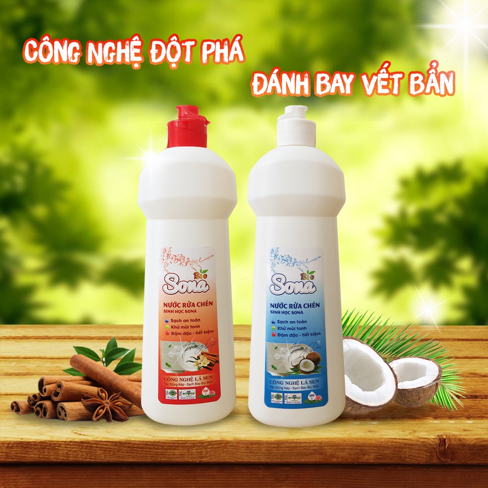 Dầu rửa chén/bát sinh học SONA 800g