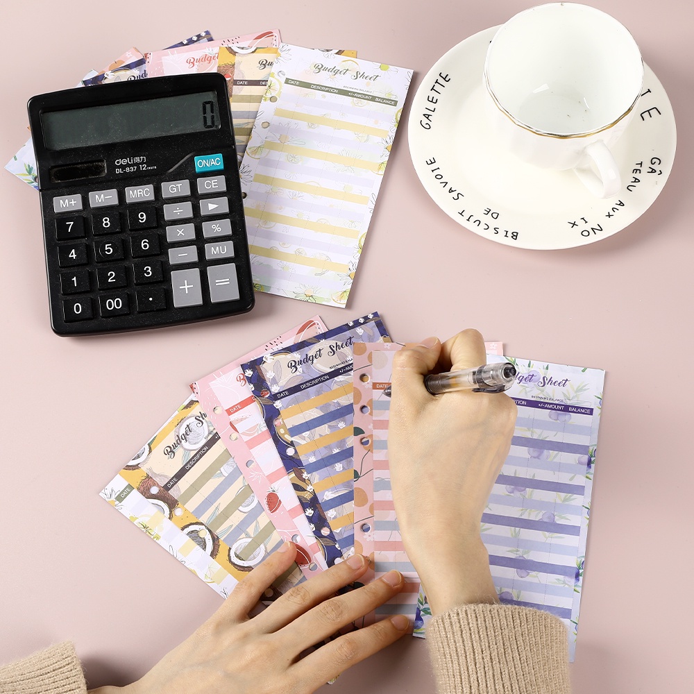 Set 12 Tấm Giấy A6 Hai Mặt Dùng Làm Phong Bì/ Lên Kế Hoạch