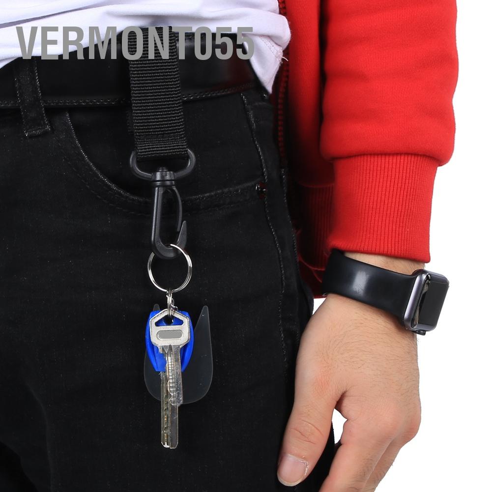 Vermont055 3Pcs Outdoor Supply 360 Degree Rotation Webbing Buckle Key Chain Belt Hook