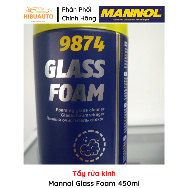 Tẩy rửa kính Mannol 9874 Glass Foam 450ml