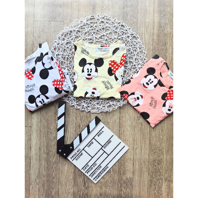 (COTTON 4C) BỘ ĐỒ NGẮN TAY MICKEY CHO BÉ SIÊU MỀM MÁT 8-40KG