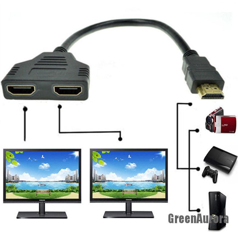 Dây Cáp Chia Cổng HDMI 1080P 2 Trong 1 Tiện Dụng