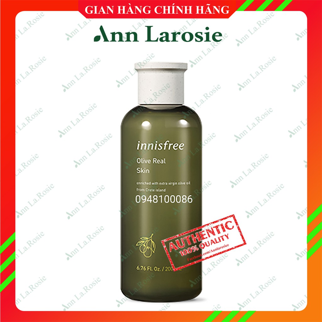 Toner Dưỡng Ẩm Sâu Chiết Xuất Olive Innisfree Olive Real Skin 200ml