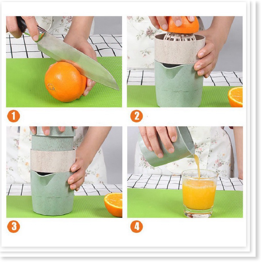 (Giảm Giá) Bộ ép cam lúa mạch 600ml - 7092 [Loại Tốt)