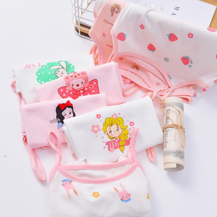 AG01 - Áo Thun Cotton 2 dây bé gái in họa tiết (8-23kg) - Richkids123