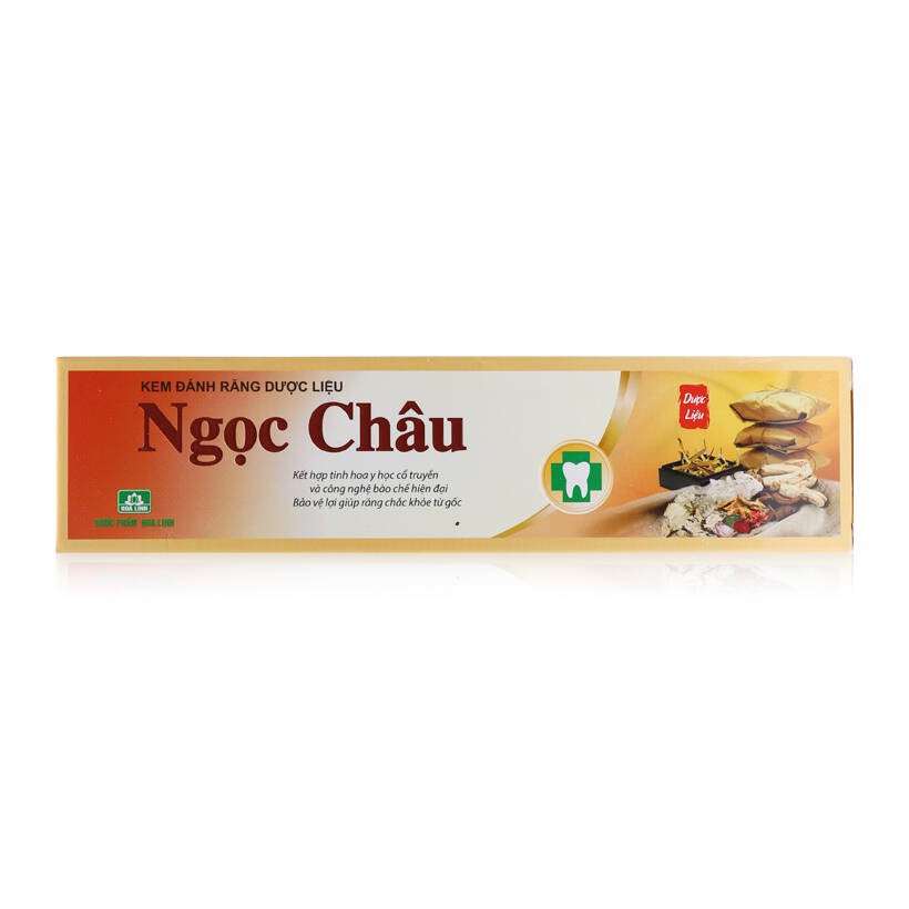 Kem đánh răng dược liệu Ngọc Châu 125g làm sạch răng và lợi an toàn, giúp răng chắc khỏe từ gốc