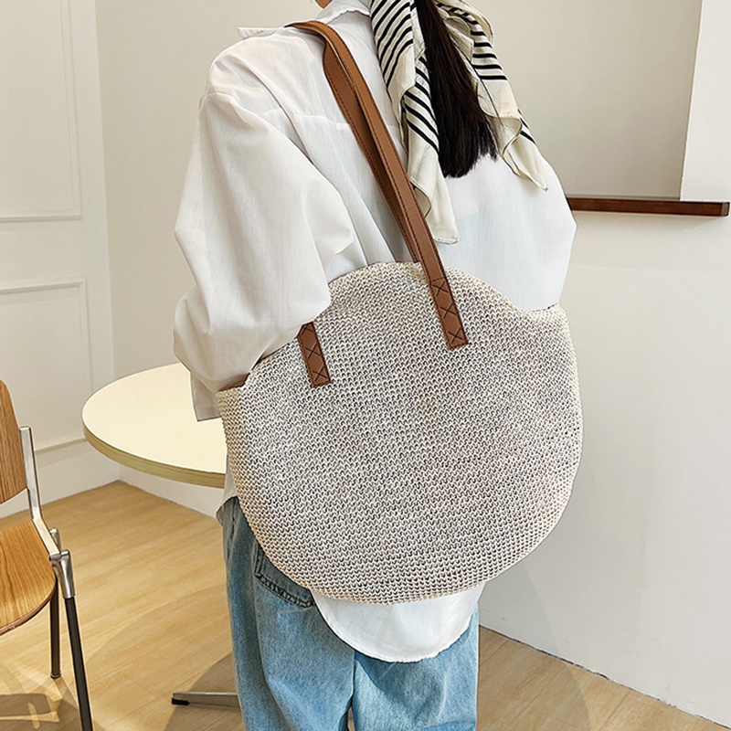 Túi cói đeo vai IELGY sức chứa lớn thời trang cho nữ