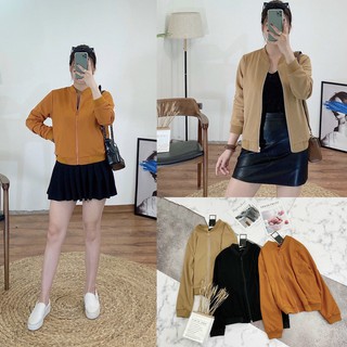 Bomber nỉ xốp