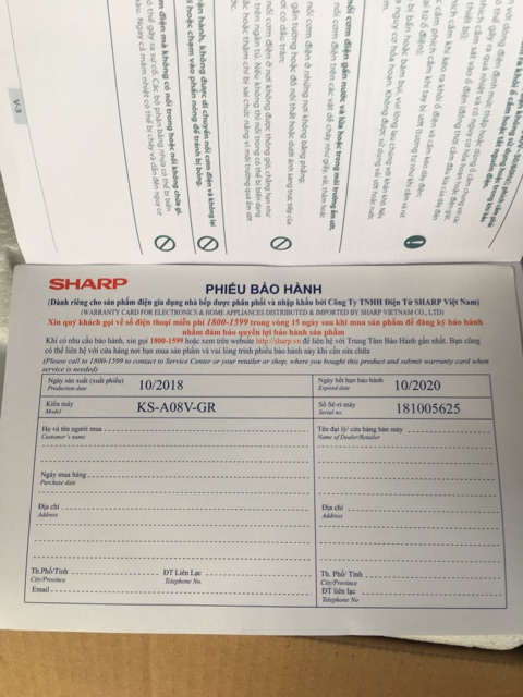 Nồi cơm điện Sharp 0.72L KS-A08V-GR | BigBuy360 - bigbuy360.vn