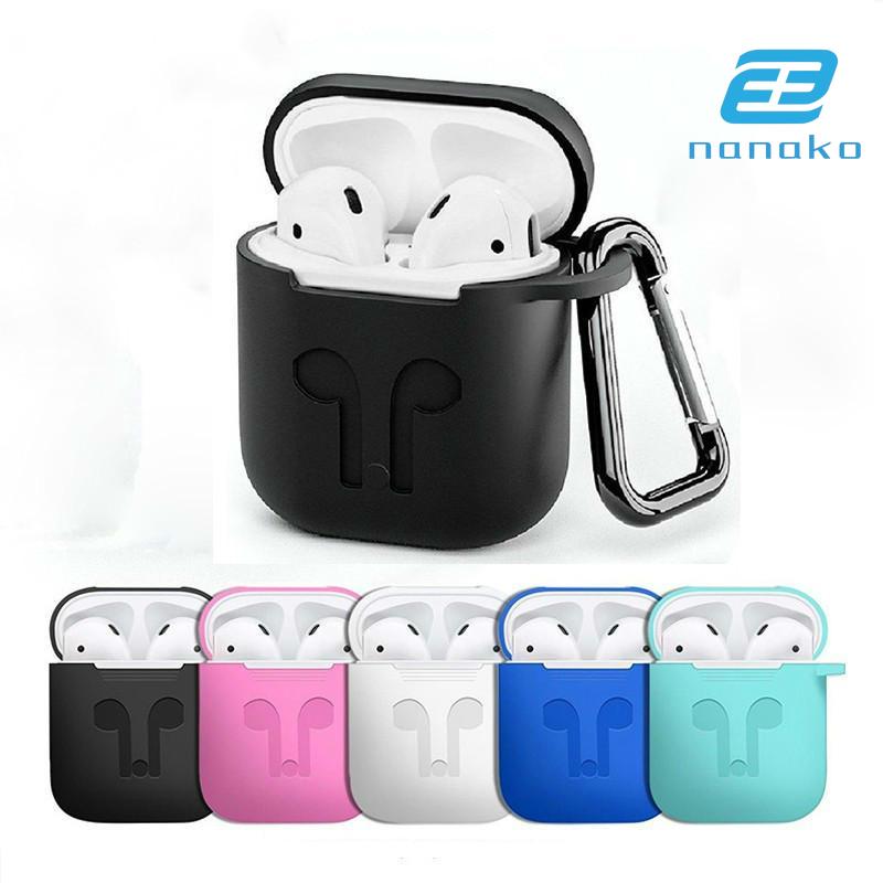 Vỏ Bảo Vệ Hộp Sạc Tai Nghe Airpods1 / 2 Kèm Móc Khóa Xinh Xắn