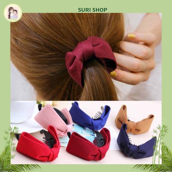Kẹp Càng Cua Thắt Nơ, kẹp tóc đẹp xinh xinh, kẹp càng cua hiện đại rất thích hợp với mái tóc xinh đẹp của bạn nữ