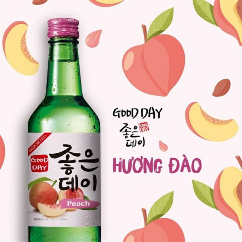 ( 5 vị) ước trái cây Soju Hàn quốc chai 360ml Truyền thống/ Nho/ Đào/ Dâu/ Việt quốc 🥰🥰