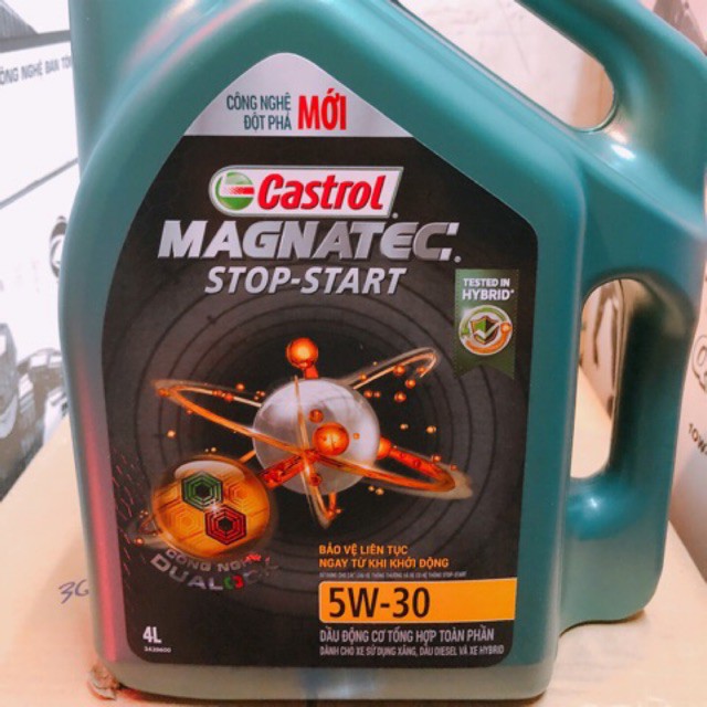 Nhớt tổng hợp xe ô tô Castrol MAGNATEC STOP-START 5W-30 SN/CF 4L