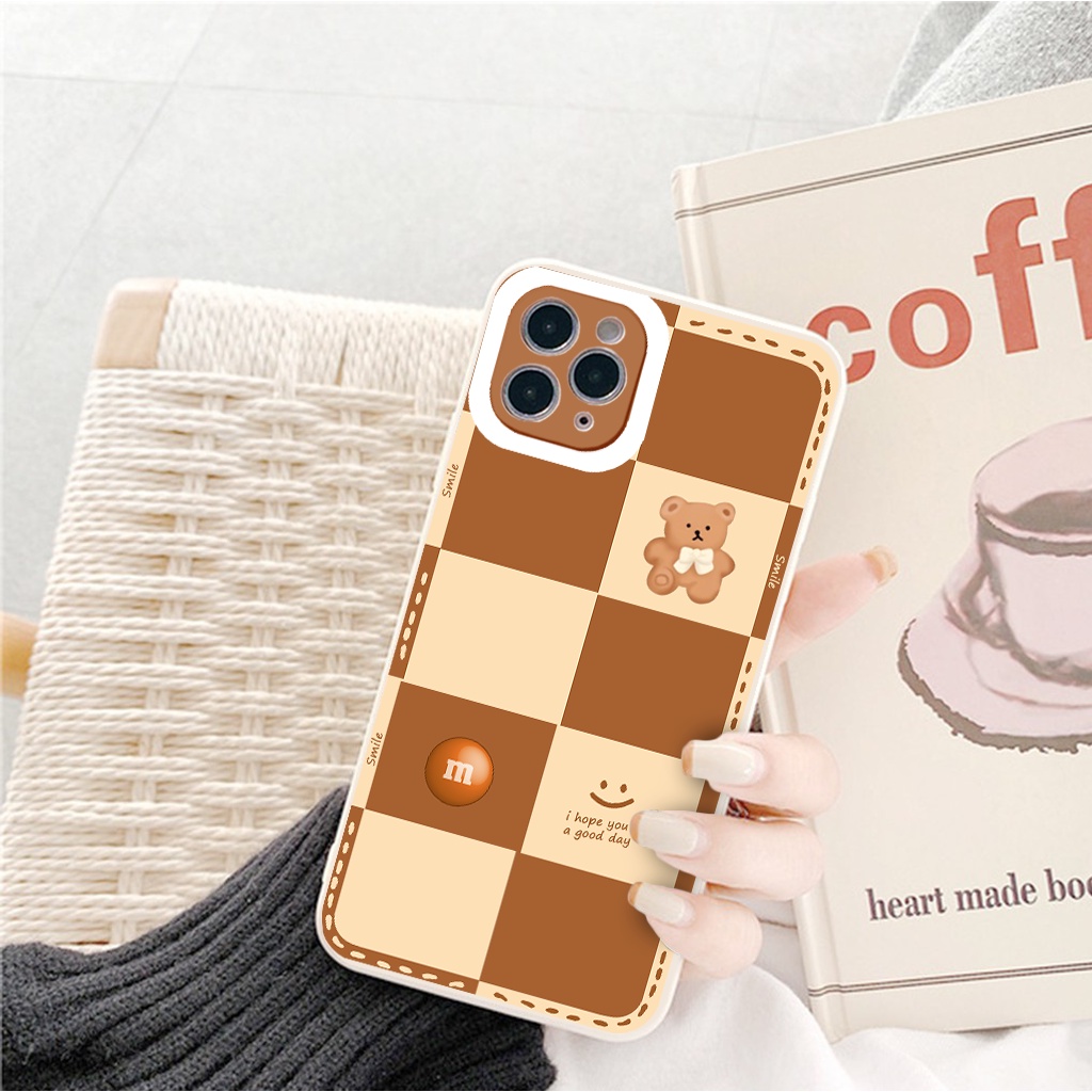 Ốp lưng iphone cạnh vuông lỗ camera gấu thỏ 6/6splus/7/7plus/8/8plus/x/xr/xs/11/12/13/pro/max/plus/promax  g25