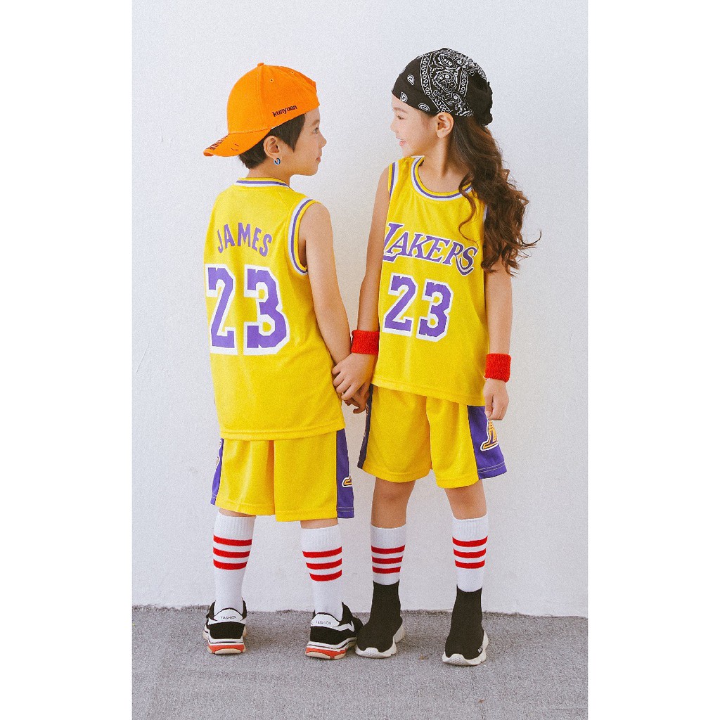 Bộ quần áo bóng rổ trẻ em bé trai gái nam nữ NBA mát đẹp giá rẻ Bulls Celtics Lakers