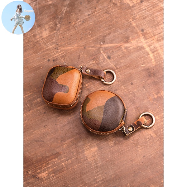 Vỏ Bảo Vệ Hộp Đựng Tai Nghe Airpods 1 / 2 / Huawei Freebuds3 Bằng Da