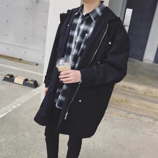 Áo khoác Mangto kaki hai lớp cực ấm