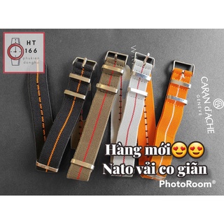 Dây đồng hồ nato vải co giãn loại mới
