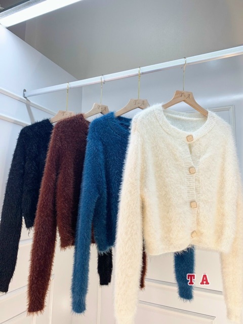 Áo khoác len cardigan lông hàng đẹp Quảng Châu | BigBuy360 - bigbuy360.vn