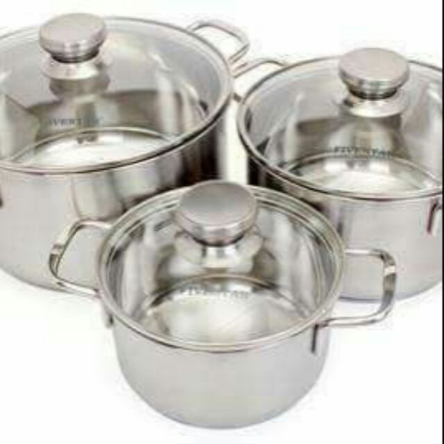 BỘ NỒI FIVE STAR 3 MÓN CAO CẤP BẾP TỪ