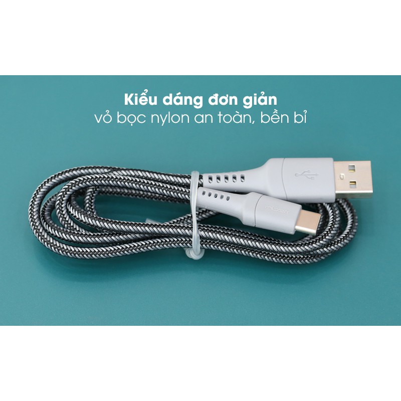 Cáp Type C 1m Mbest DS462G-WB Xám ( Likenew )