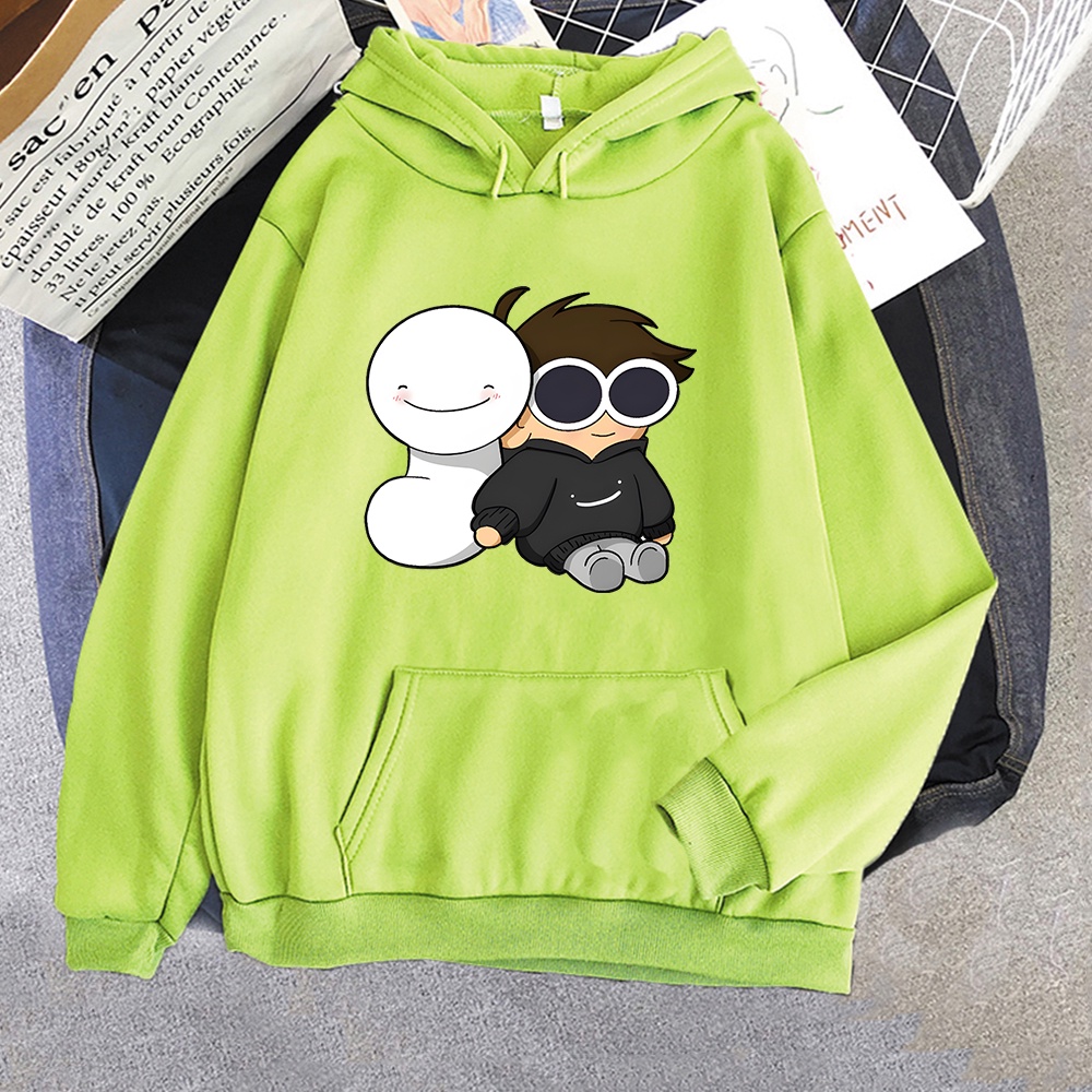 Dream Smp Áo Hoodie Sweatshirt Tay Dài Oversized Họa Tiết Anime Dễ Thương Harajuku Cho Nam Và Nữ