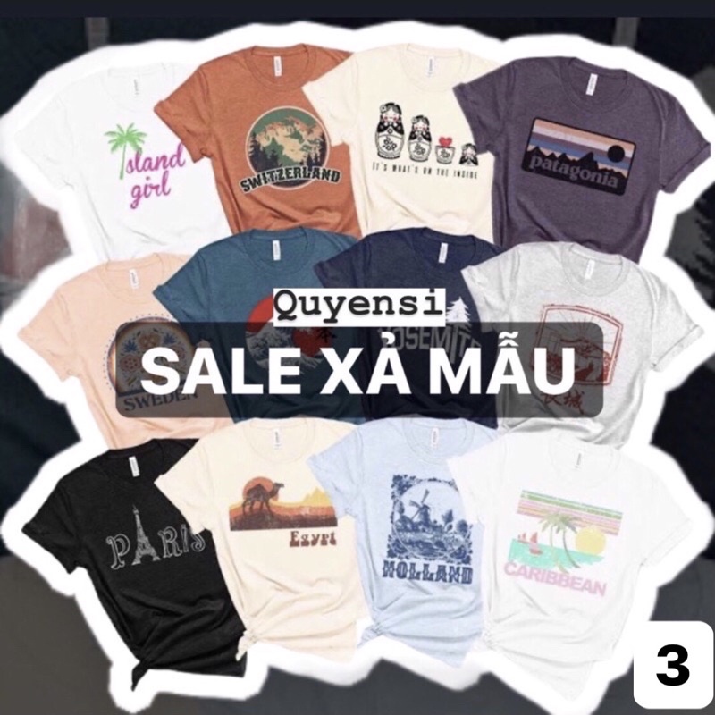 ÁO THUN MỸ SALE XẢ MẪU