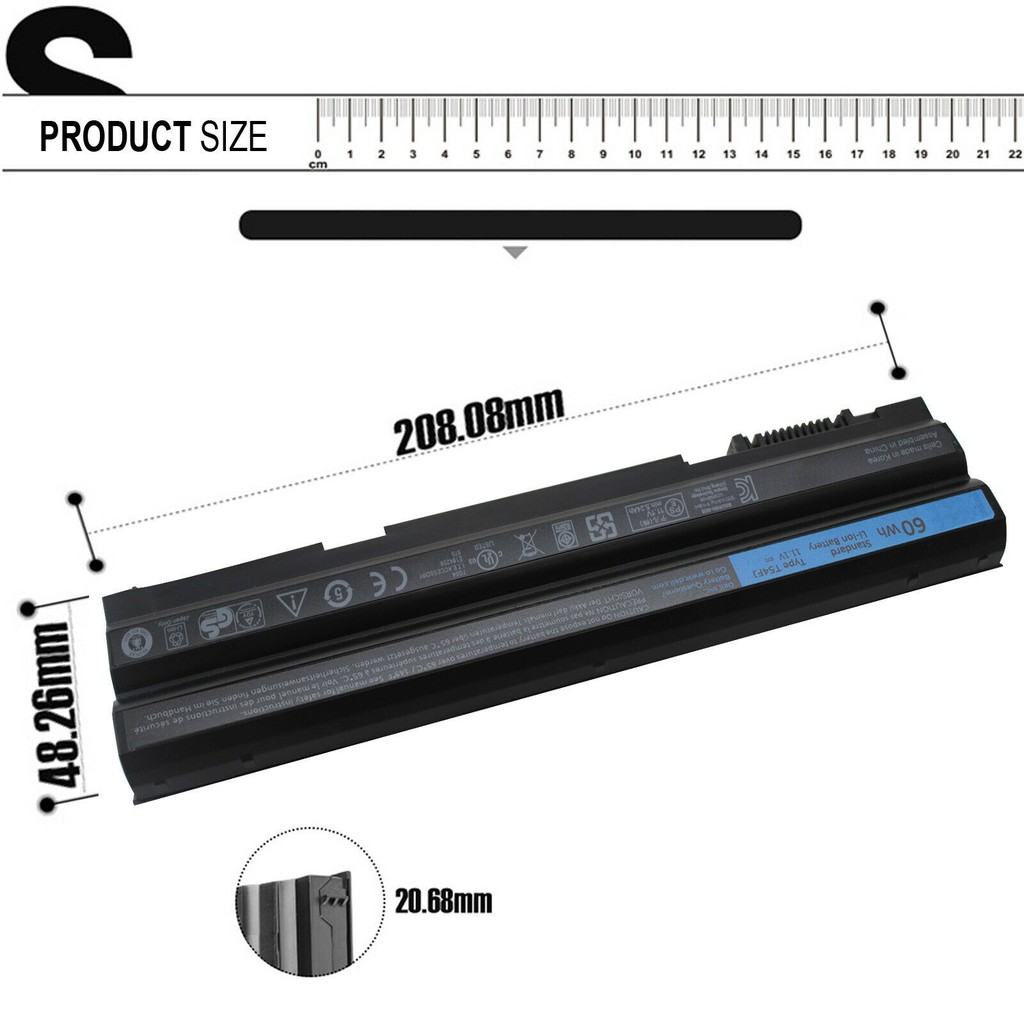 Pin laptop Dell E6520,T54FJ ,6540,6440,p25f P8TC7 P9TJ0 5200mah