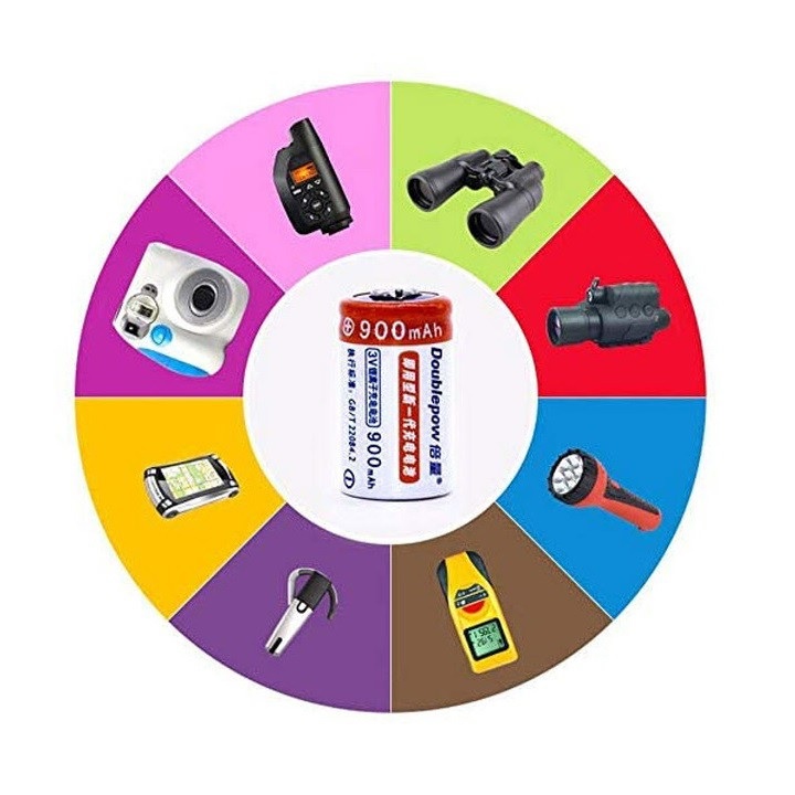 Pin Sạc Cr2 3V Doublepow Dung Lượng Cao 900mAh