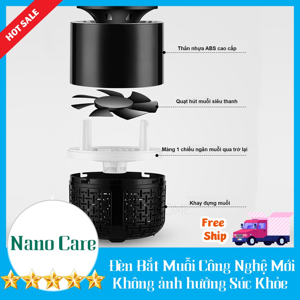 Đèn Uv Bắt Muỗi Nano Thông Minh Công nghệ Đức Kích thước lớn 2020