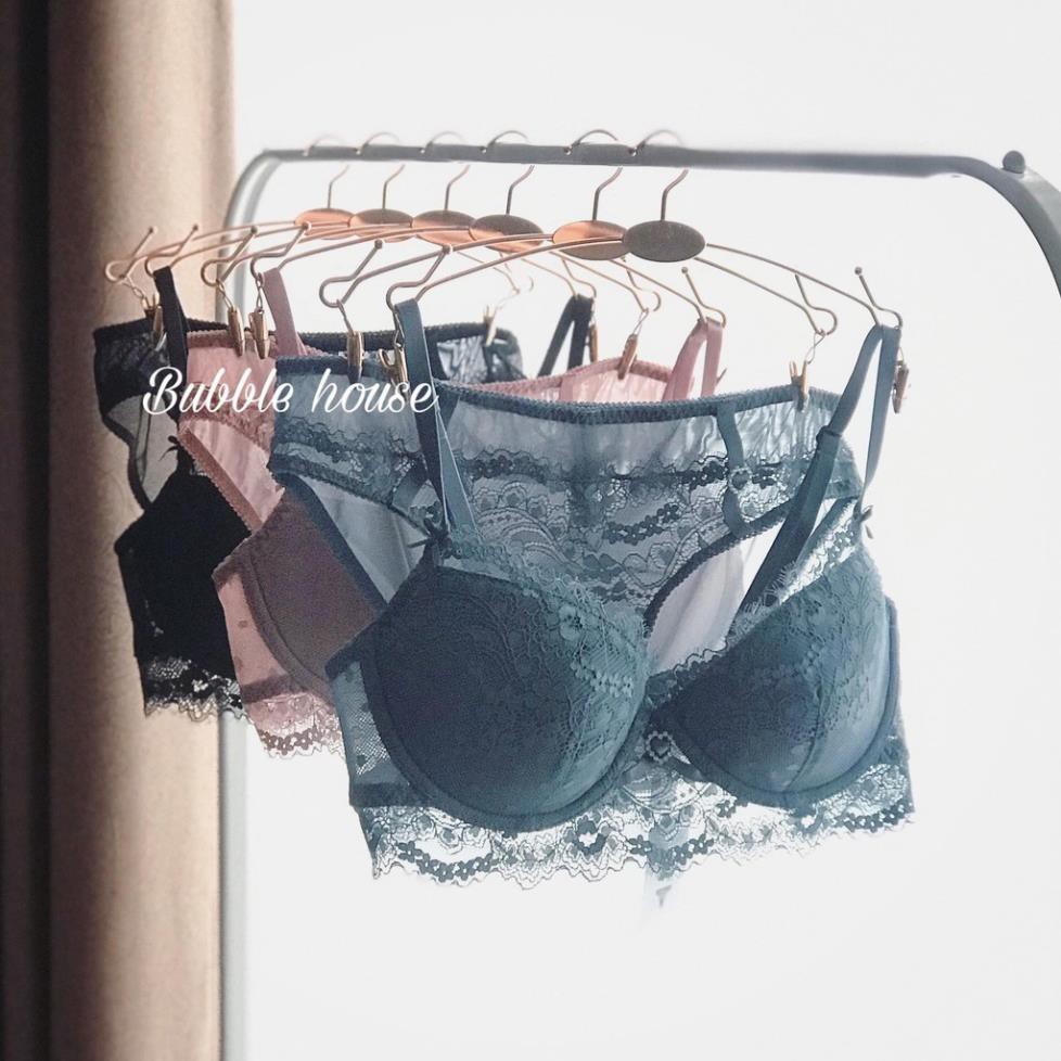 Bộ đồ lót B014 Charm tim có gọng mút mỏng BL