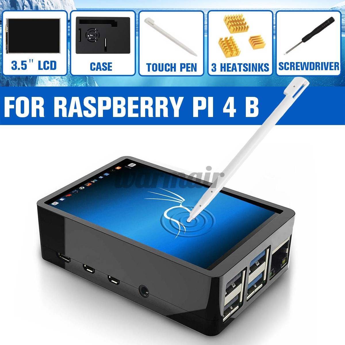 Màn Hình Lcd Cảm Ứng 3.5 "+ Bút Cho Raspberry Pi 4 Model B