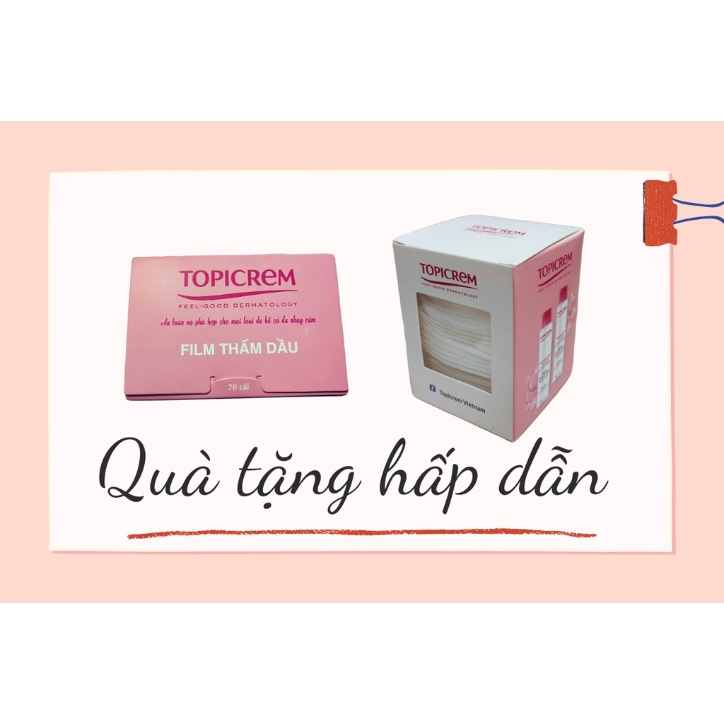 Nước tẩy trang dịu nhẹ - Topicrem Gentle Micellar Water 200ml